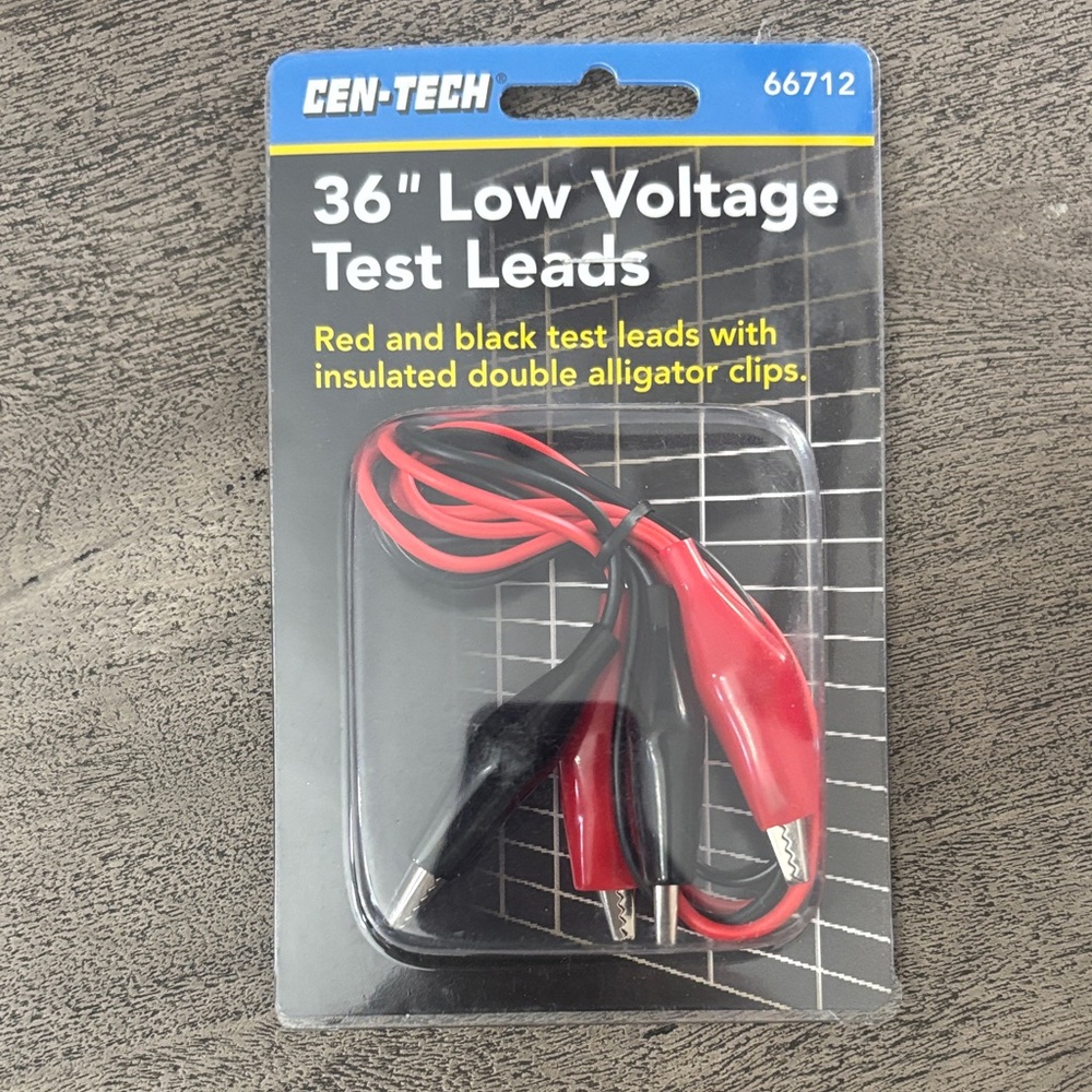 NIB CEN-TECH Red and Black Test Leads